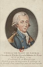 Thomas de Mahy, Marquis de Favras